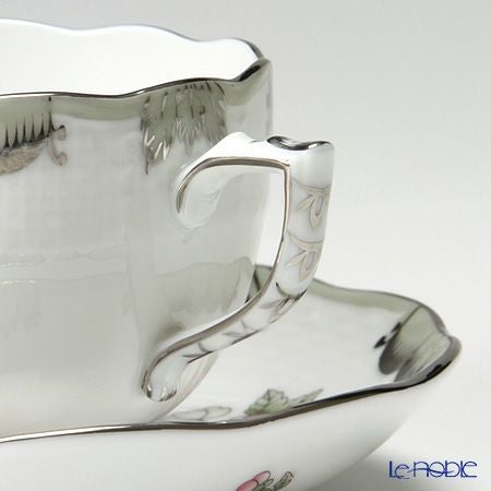 ヘレンド (HEREND) ヴィクトリア・プラチナ VBOG-X1-PT 00724-0-00 ティーカップ＆ソーサー 200ml