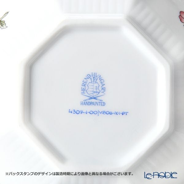 ヘレンド (HEREND) ヴィクトリア・プラチナ VBOG-X1-PT 04307-1-00 小皿（オクタゴナル） 11cm
