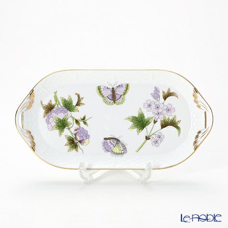 ヘレンド ロイヤルガーデン EVICT1 00437-0-00 サービストレイ 23cm グリーン