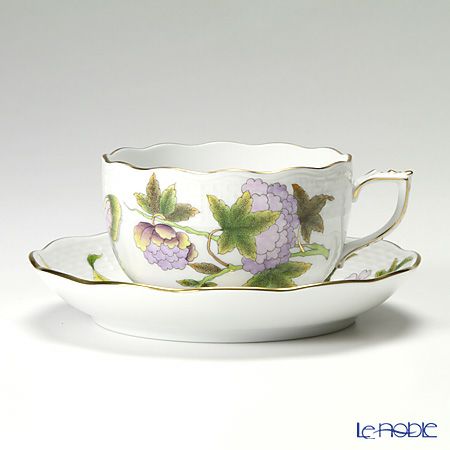 ヘレンド (HEREND) ロイヤルガーデン EVICT1 00724-0-00 ティーカップ＆ソーサー 200ml グリーン