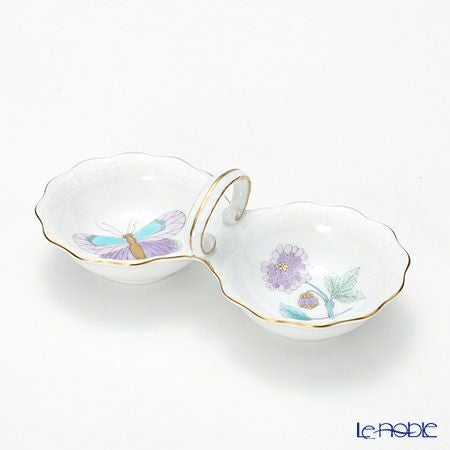 ヘレンド ロイヤルガーデン EVICT2 00253-0-00 ジャム・マーマレード 14cm ターコイズ