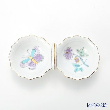 ヘレンド ロイヤルガーデン EVICT2 00253-0-00 ジャム・マーマレード 14cm ターコイズ