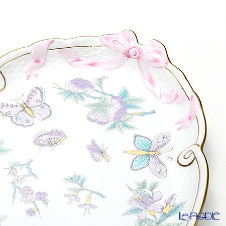 ヘレンド ロイヤルガーデン EVICT2 00400-0-00 パーティートレイ 38cm ターコイズ