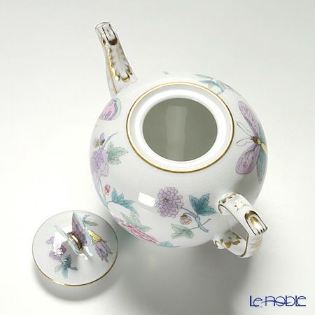 ヘレンド ロイヤルガーデン EVICT2 00606-0-17 ティーポット チョウ 800ml ターコイズ