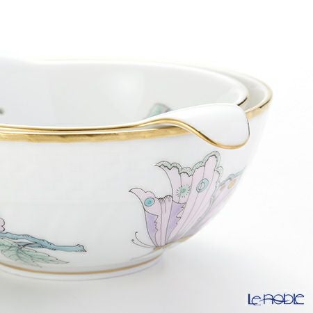 ヘレンド ロイヤルガーデン EVICT2 01453／1454 ティーストレーナー／ボウル ターコイズ