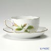 ヘレンド (HEREND) ロイヤルガーデン EVICTF1（フラワー） 00724-0-00 ティーカップ＆ソーサー 200ml グリーン