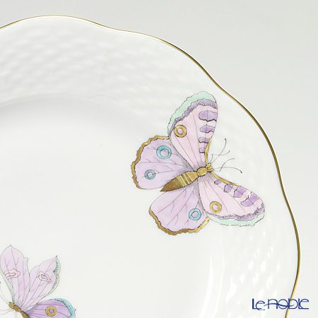 ヘレンド ロイヤルガーデン EVICTP2（パピヨン） 00517-0-00 プレート 19cm ターコイズ