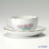 ヘレンド (HEREND) ロイヤルガーデン EVICTP2（パピヨン） 00724-0-00 ティーカップ＆ソーサー 200ml ターコイズ