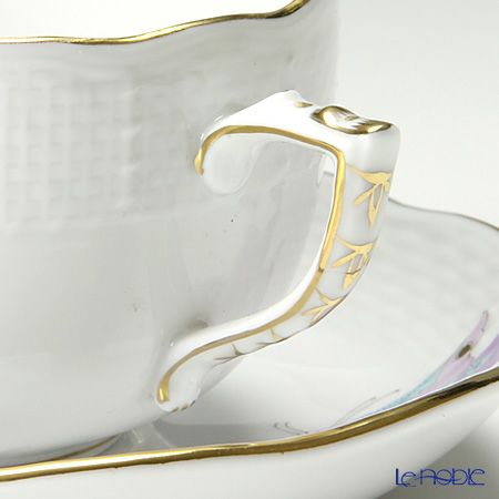 ヘレンド (HEREND) ロイヤルガーデン EVICTP2（パピヨン） 00724-0-00 ティーカップ＆ソーサー 200ml ターコイズ