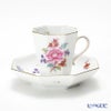 ヘレンド 南京ブーケ 04307-0-00 モカカップ＆ソーサー（オクタゴナル）