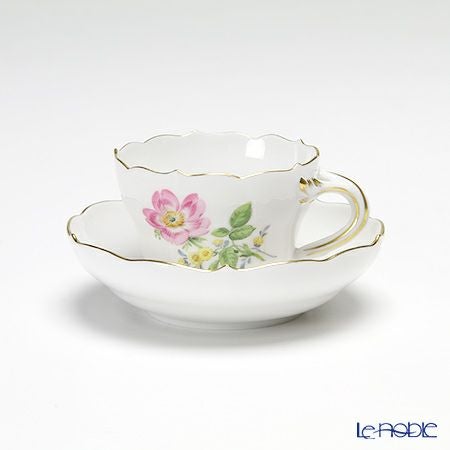 マイセン（Meissen） ベーシックフラワー 040110／55300／13 ギフトミニ カップ＆ソーサー 野ばら