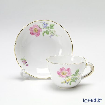 マイセン（Meissen） ベーシックフラワー 040110／55300／13 ギフトミニ カップ＆ソーサー 野ばら