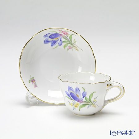 マイセン（Meissen） ベーシックフラワー 040110／55300／19 ギフトミニ カップ＆ソーサー クロッカス