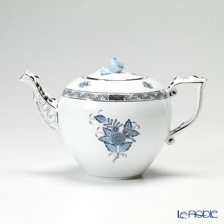 ヘレンド (HEREND) アポニーターコイズプラチナ 00606-0-09 ティーポット ローズ 800ml