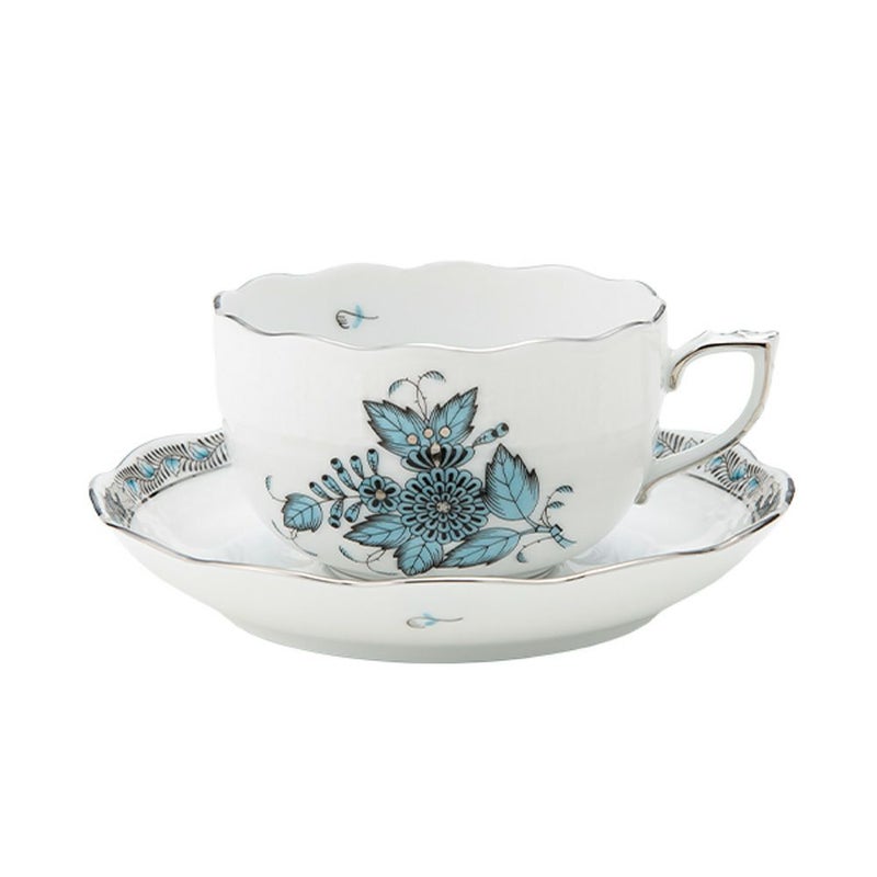 ヘレンド アポニーターコイズプラチナ 00724-0-00 ティーカップ＆ソーサー 200ml