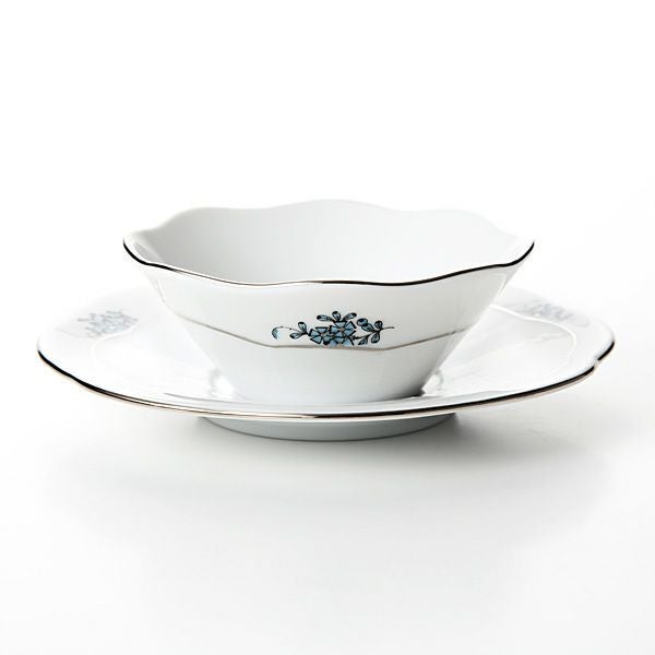 ヘレンド アポニーターコイズプラチナ 00903／902 スモールボウル／ソーサー