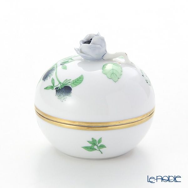 ヘレンド ハーブガーデン（イングレース） ラウンドボックス（ローズ） JDH 06033-0-09