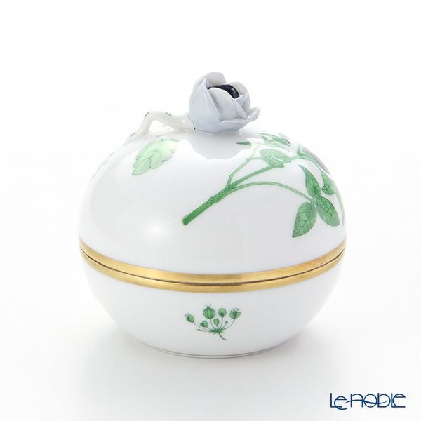 ヘレンド ハーブガーデン（イングレース） ラウンドボックス（ローズ） JDH 06033-0-09