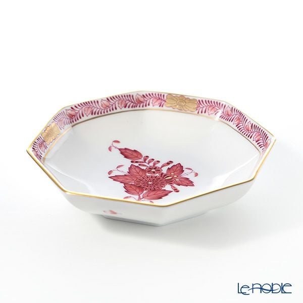 ヘレンド アポニーモーヴ 04307-1-00 小皿（オクタゴナル） 11cm