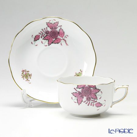 ヘレンド (HEREND) クロチルド ピンク 20724-0-00 ティーカップ＆ソーサー 200ml