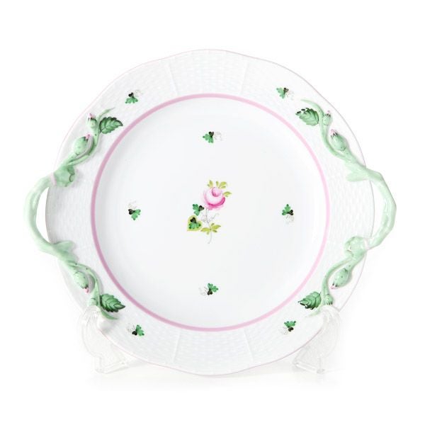 ヘレンド (HEREND) ウィーンのバラピンク VRH-X4 00175-0-00 丸ケーキプレート 27.5cm