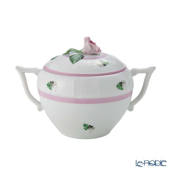 ヘレンド ウィーンのバラ ピンク 00472-0-09 シュガーポット ローズ 200ml