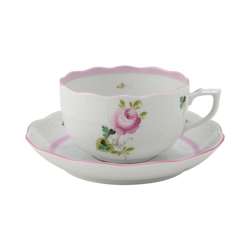 ヘレンド (HEREND) ウィーンのバラ ピンク 00724-0-00 ティーカップ＆ソーサー 200ml