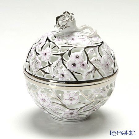 ヘレンド (HEREND) ファンタジー CPTL 06214-0-09 透かしボンボン ラリック（ローズ）