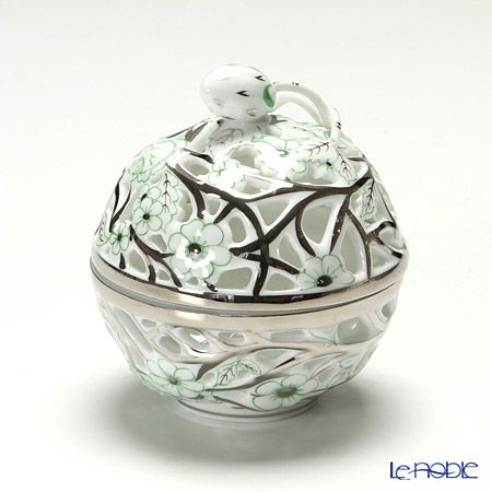 ヘレンド (HEREND) ファンタジー CPTV 06215-0-11 透かしボンボン グリーン（ストロベリー）