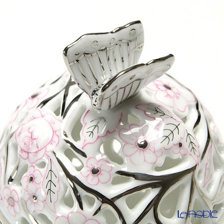 ヘレンド (HEREND) ファンタジー CPTP 06215-0-17 透かしボンボン ピンク（チョウ）