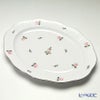 ヘレンド (HEREND) ウィーンのバラ プラチナ 00102-0-00 オーバルプラター 36cm