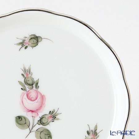 ヘレンド ウィーンのバラ プラチナ 00341-0-00 コースター10cm