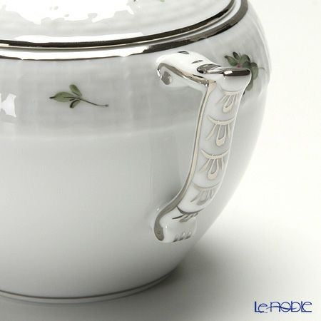 ヘレンド ウィーンのバラ プラチナ 00472-0-09 シュガーポット ローズ 200ml