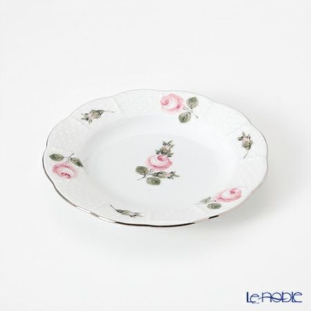 ヘレンド ウィーンのバラ プラチナ 00512-0-00 プレート 12.5cm