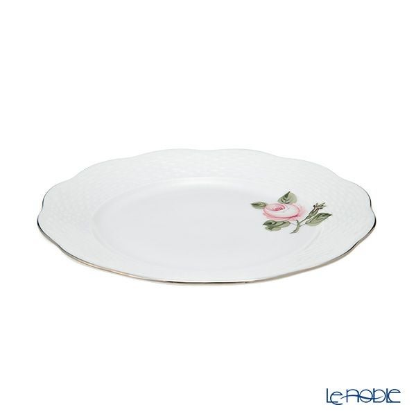 ヘレンド ウィーンのバラ プラチナシンプル 00517-0-00 プレート 19cm