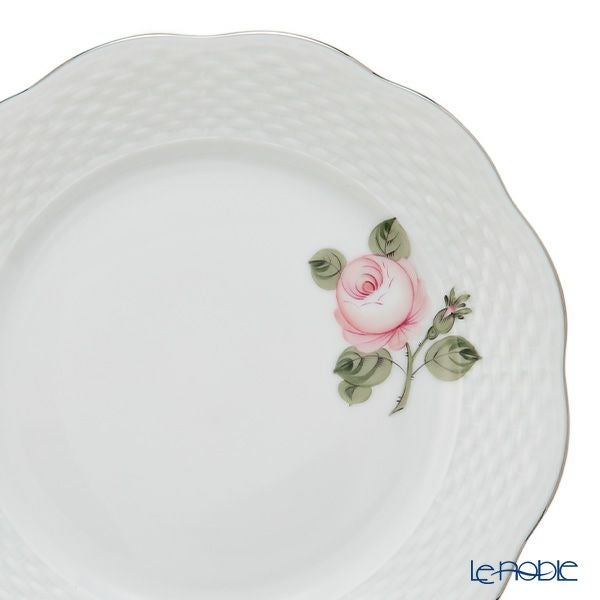 ヘレンド ウィーンのバラ プラチナシンプル 00517-0-00 プレート 19cm