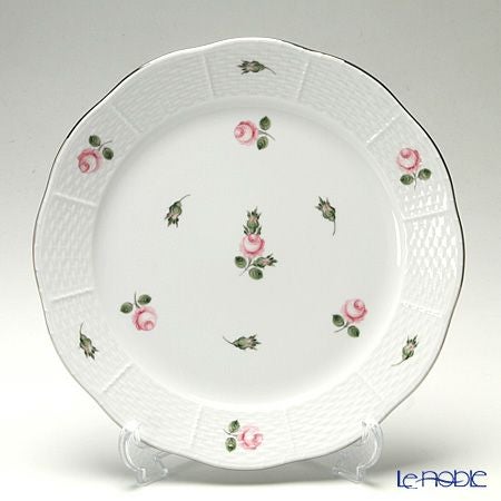 ヘレンド ウィーンのバラ プラチナ 00524-0-00 プレート 25cm