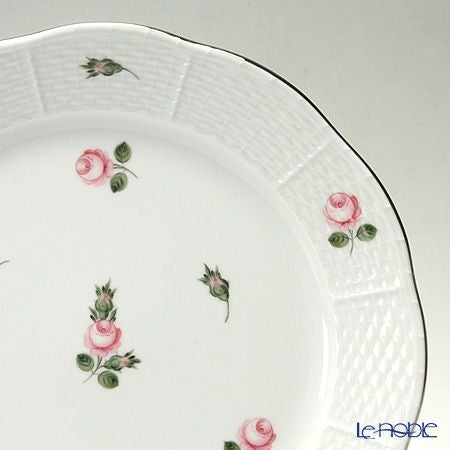 ヘレンド ウィーンのバラ プラチナ 00524-0-00 プレート 25cm