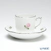ヘレンド ウィーンのバラ プラチナ 00707-0-00 モカカップ＆ソーサー 150ml