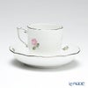 ヘレンド ウィーンのバラ プラチナ 00707-0-00 モカカップ＆ソーサー 150ml