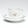 ヘレンド ウィーンのバラ プラチナ 00707-0-00 モカカップ＆ソーサー 150ml