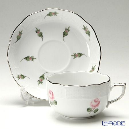 ヘレンド (HEREND) ウィーンのバラ プラチナ VR-PT 00724-0-00 ティーカップ＆ソーサー 200ml