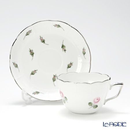 ヘレンド ウィーンのバラ プラチナ 00730-0-00 ティーカップ＆ソーサー（兼用） 200ml