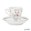 ヘレンド ウィーンのバラ プラチナ VGR-PT アンピールカップ＆ソーサー 04467-0-00