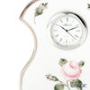 ヘレンド ウィーンのバラ プラチナ テーブルクロック 11cm 08085-0-00