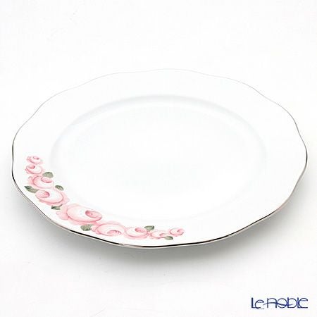 ヘレンド ウィーンのバラ プラチナ 20156-0-00 プレート 33cm