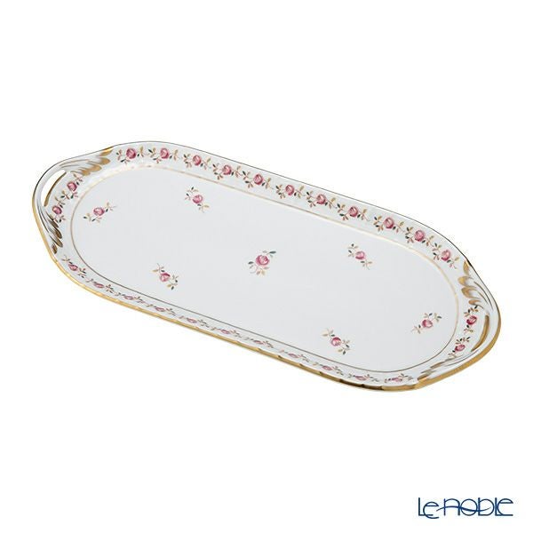 ヘレンド (HEREND) 薔薇の花飾り／ローズガーランド RGS 00436-0-00 サンドイッチトレイ 36cm