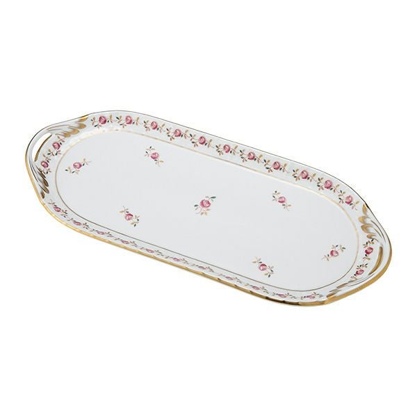 ヘレンド (HEREND) 薔薇の花飾り／ローズガーランド RGS 00436-0-00 サンドイッチトレイ 36cm