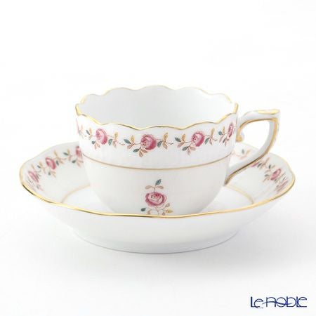 ヘレンド 薔薇の花飾り RGS 00711-0-00 モカカップ＆ソーサー 100ml