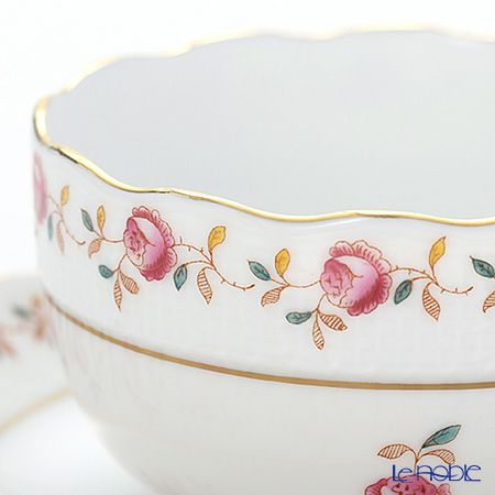 ヘレンド (HEREND) 薔薇の花飾り RGS 00724-0-00 ティーカップ＆ソーサー 200ml